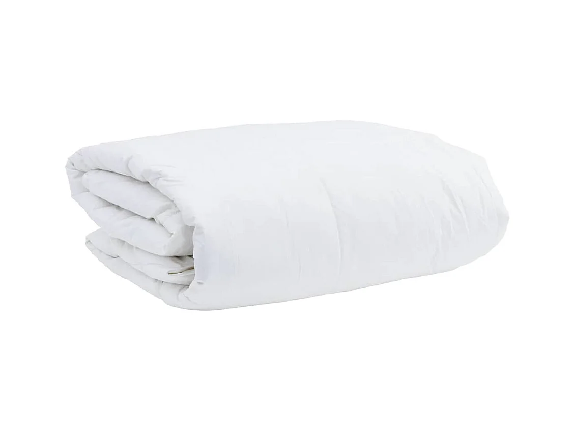 Ensemble de Couette avec oreiller 2 pcs Duvets | Couverture Blanc 140 x 220 cm Bas