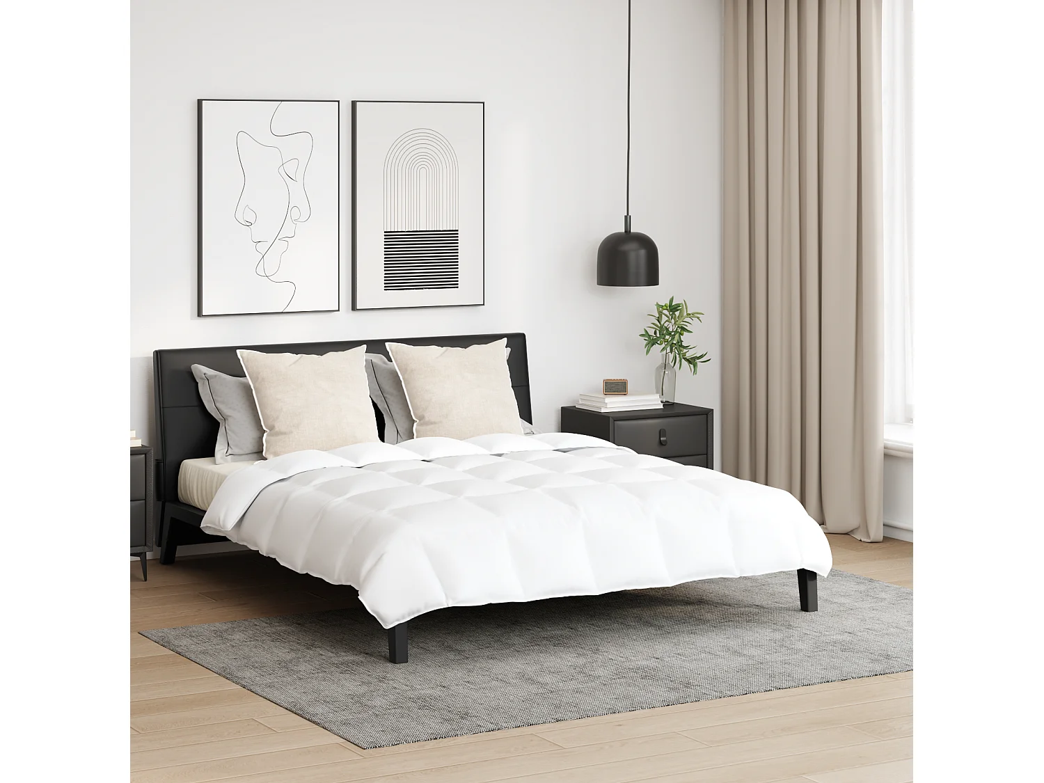 Couette | Duvet | Couverture Autre avec oreiller 3 pcs Blanc Bas