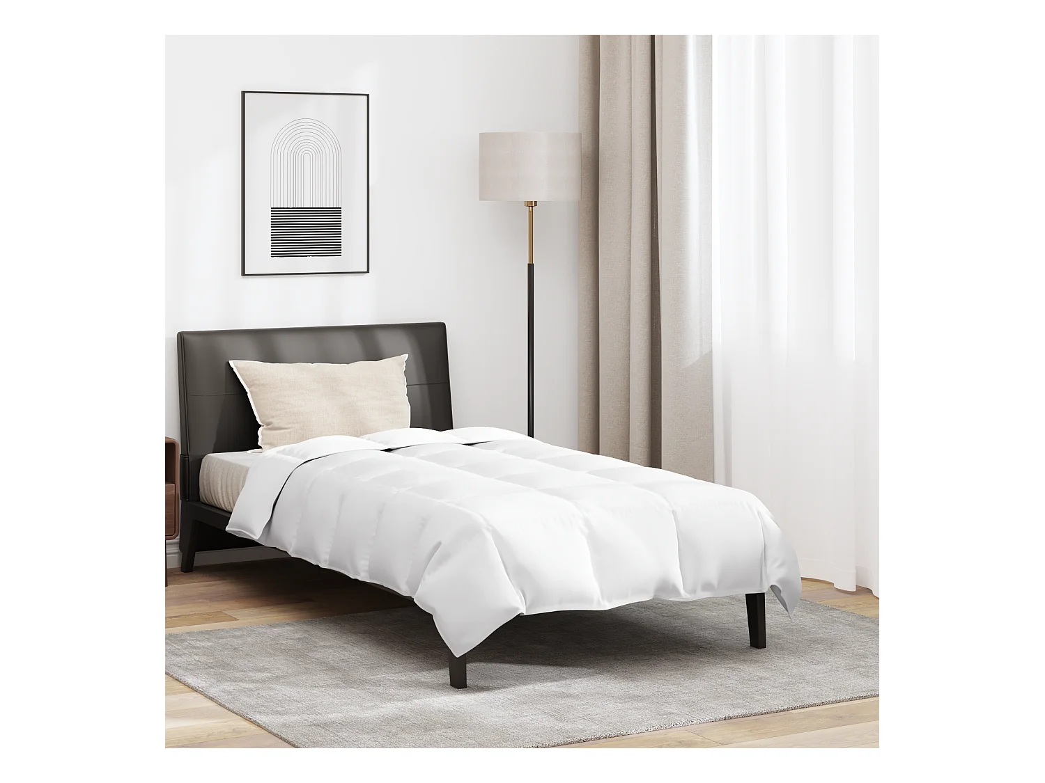 Couette | Duvet | Couverture Autre avec oreiller 2 pcs Blanc 155 x 220 cm Bas