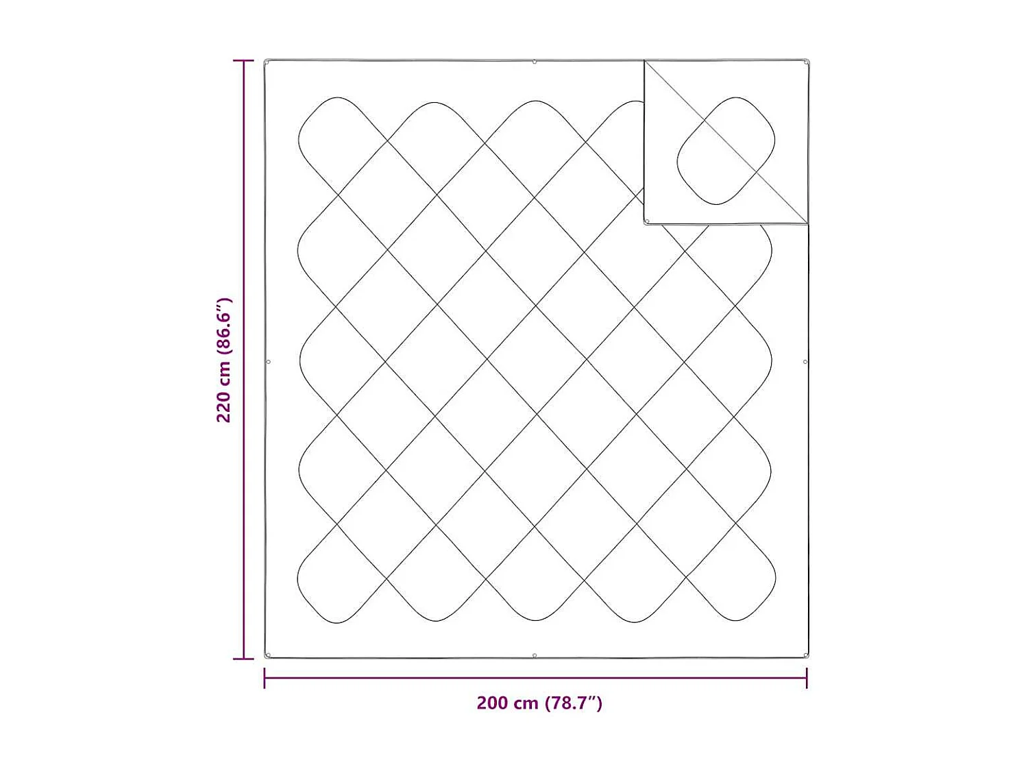 Couettes & Duvets | Couverture Blanc 200 x 220 cm Microfibre