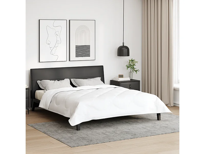 Couettes & Duvets | Couverture Blanc 200 x 220 cm Microfibre