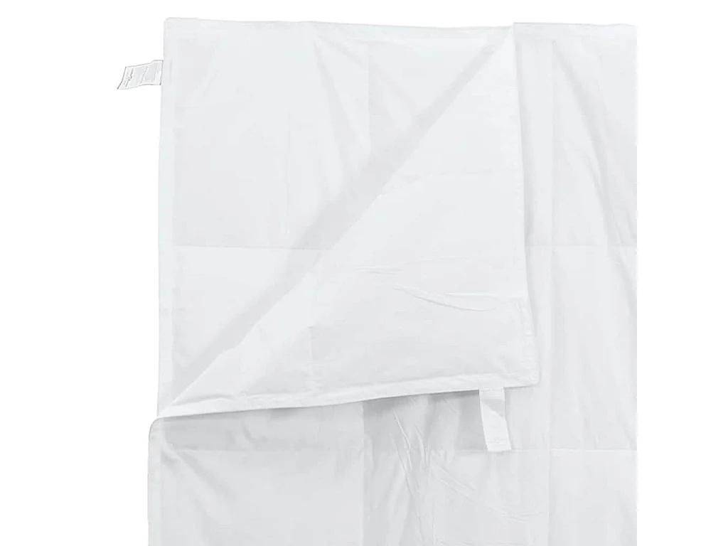 Ensemble de Couette avec oreiller 2 pcs Duvets | Couverture Blanc 135 x 200 cm Bas