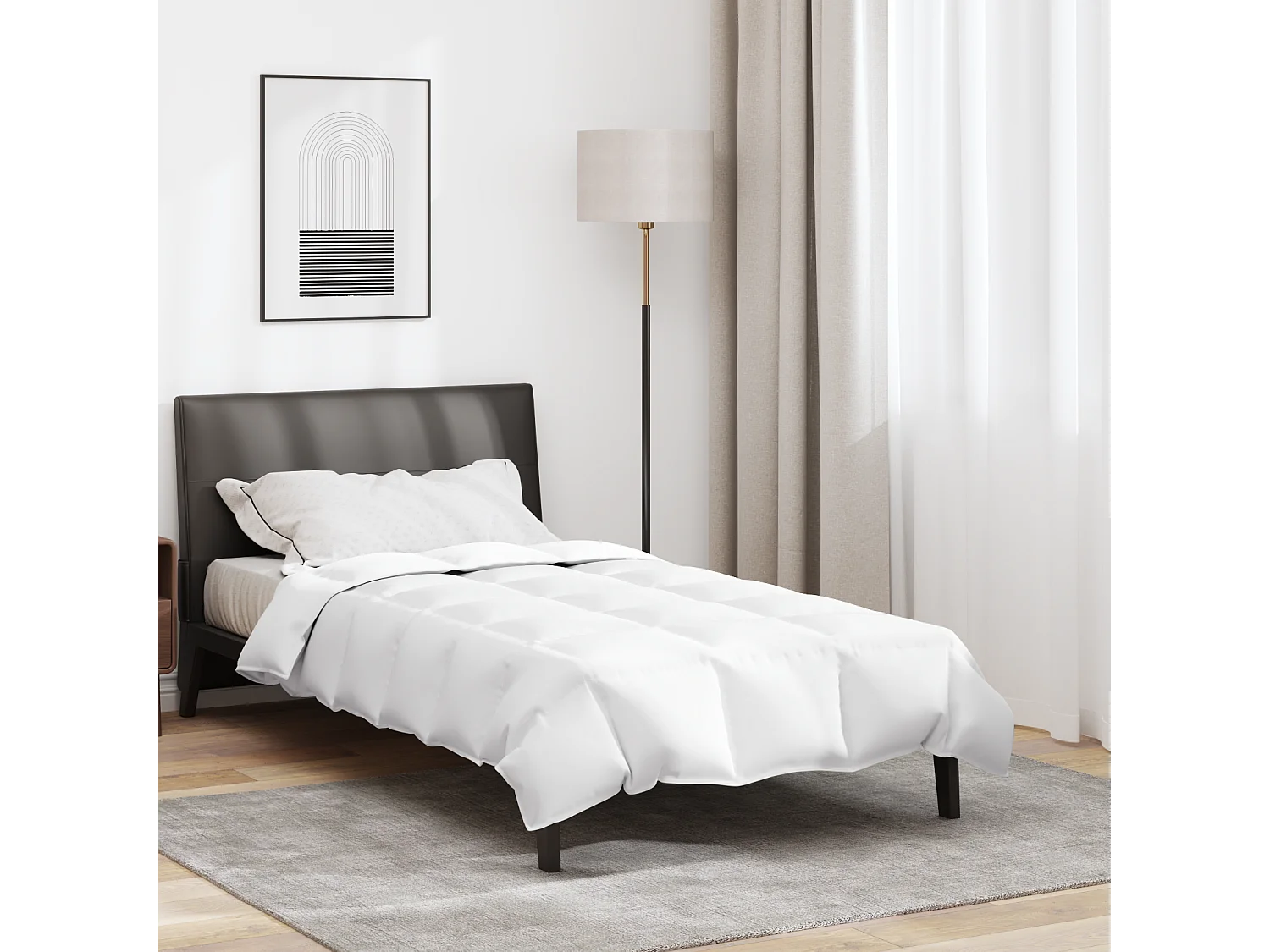 Couettes & Duvets | Couverture Blanc 135 x 220 cm Bas