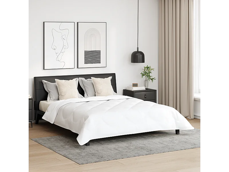 Couette | Duvet | Couverture Autre avec oreiller 3 pcs Blanc 200 x 220 cm Microfibre