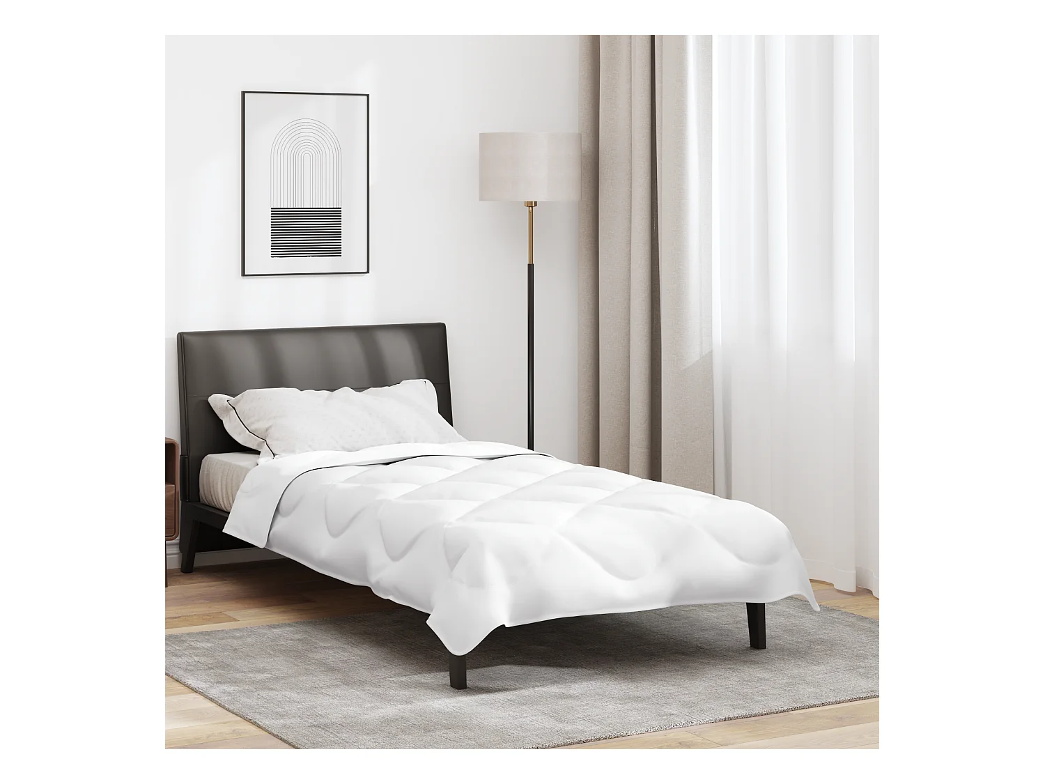 Couettes & Duvets | Couverture Blanc 135 x 200 cm Microfibre