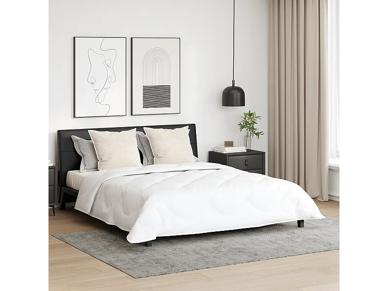 Ensemble de Couette 3 pcs Duvets | Couverture Blanc 200 x 200 cm Microfibre