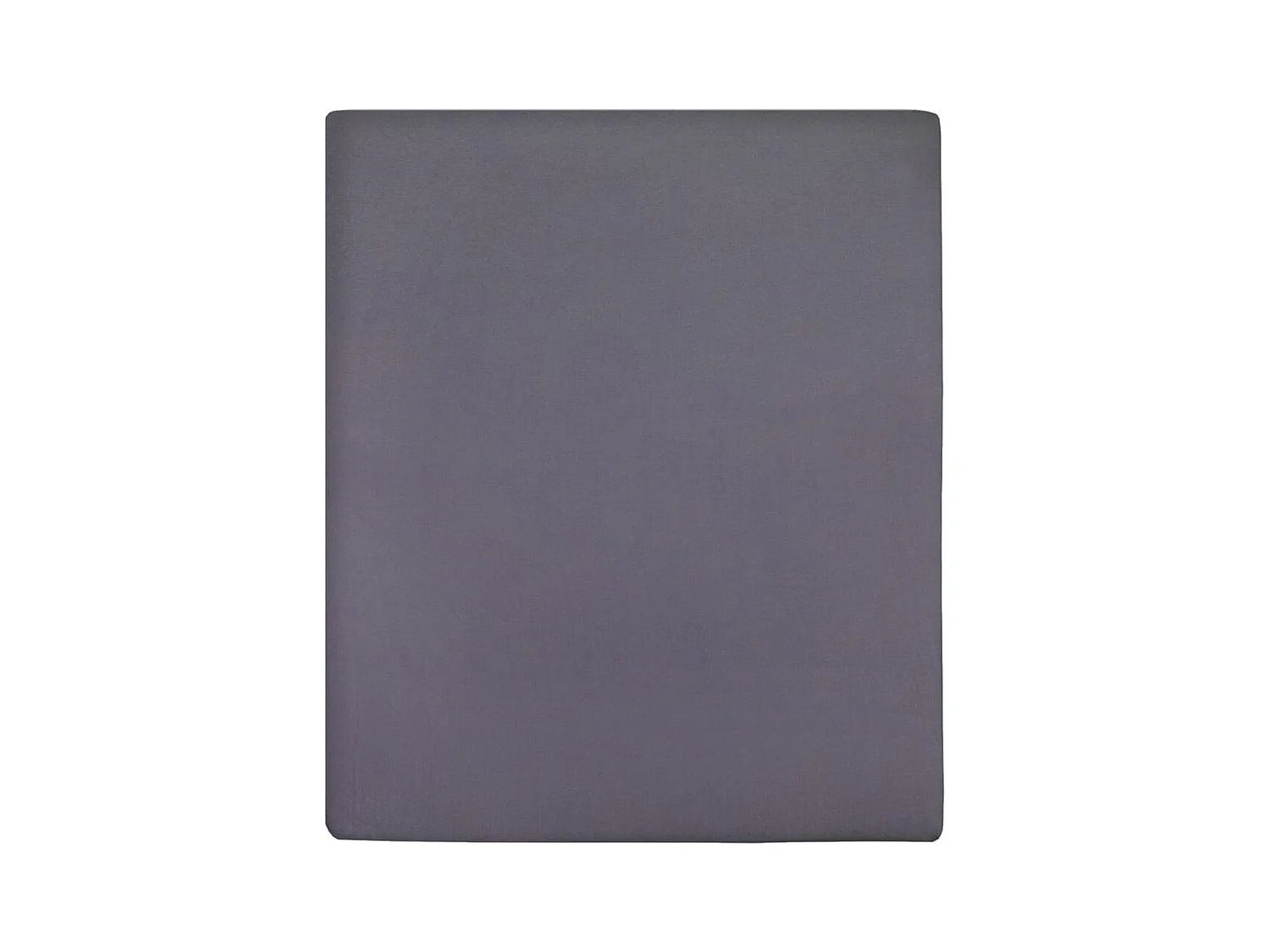 Draps-housses Jersey 2 pcs | Protege-matelas | Housse de matelas Anthracite 90x200 cm Coton