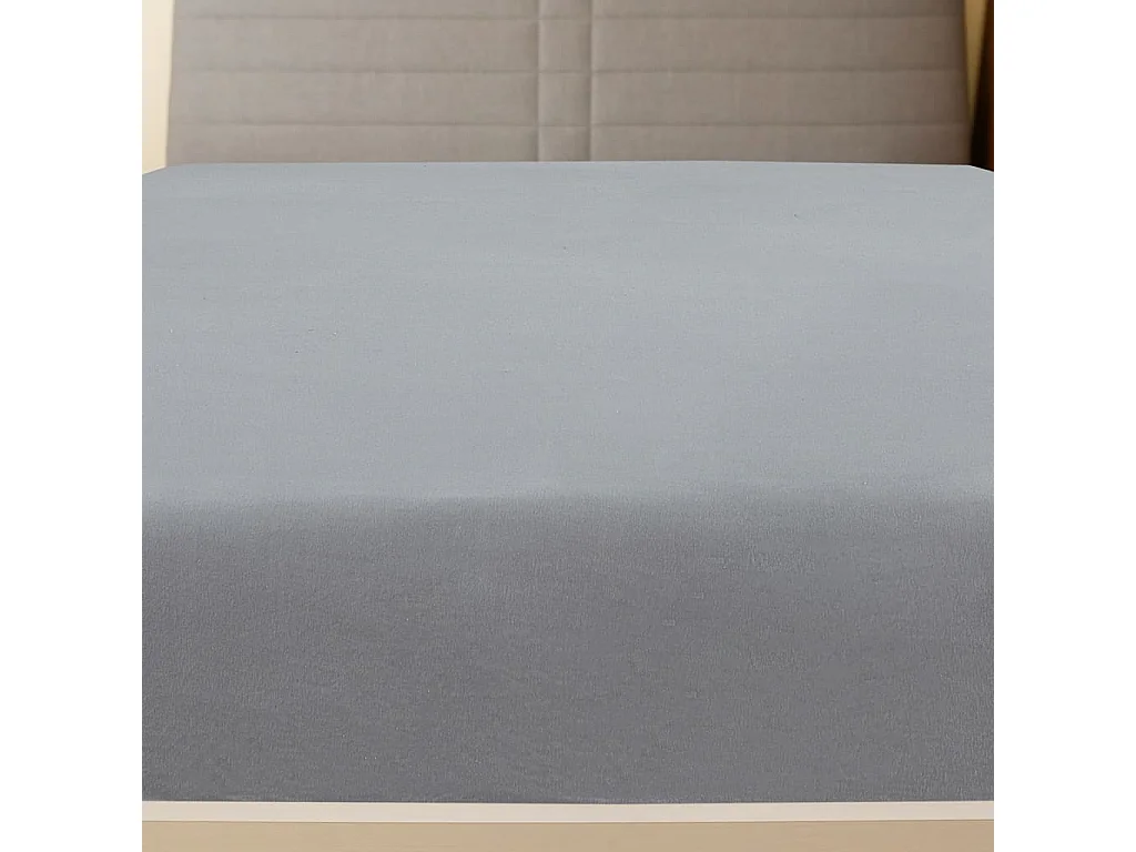 Draps-housses Jersey 2 pcs | Protege-matelas | Housse de matelas Gris 100x200 cm Coton