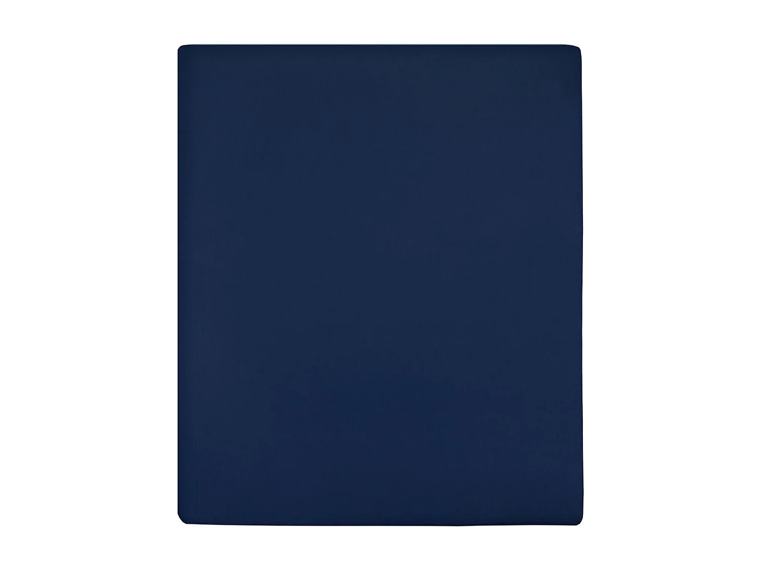 Draps-housses Jersey 2 pcs | Protege-matelas | Housse de matelas Bleu marine 180x200 cm Coton