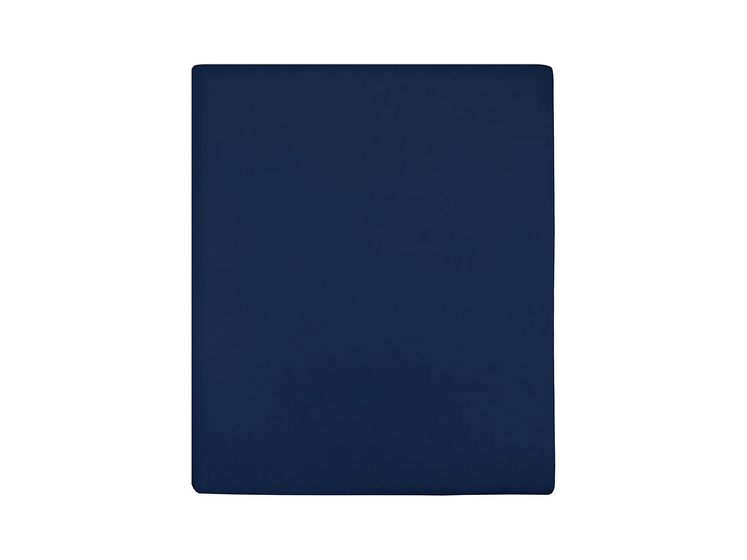 Draps-housses Jersey 2 pcs | Protege-matelas | Housse de matelas Bleu marine 100x200 cm Coton