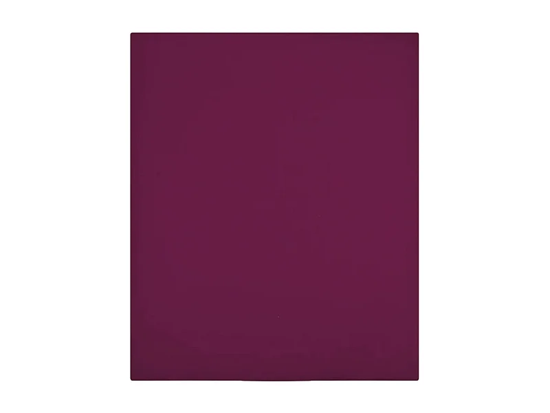 Drap-housse | Protege-matelas | Housse de matelas Jersey Bordeaux 90x200 cm Coton