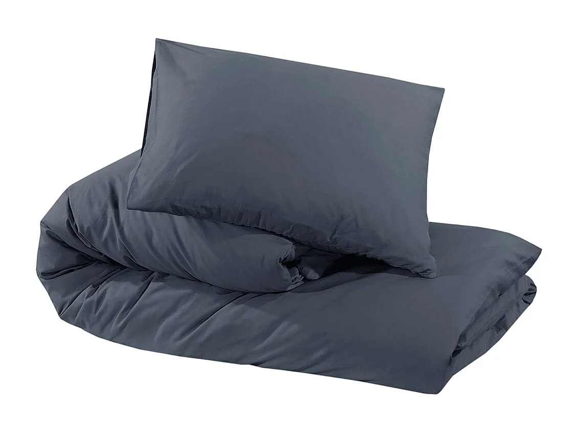 Ensemble de housse de couette | Parure de lit Anthracite 240x220 cm Microfibre