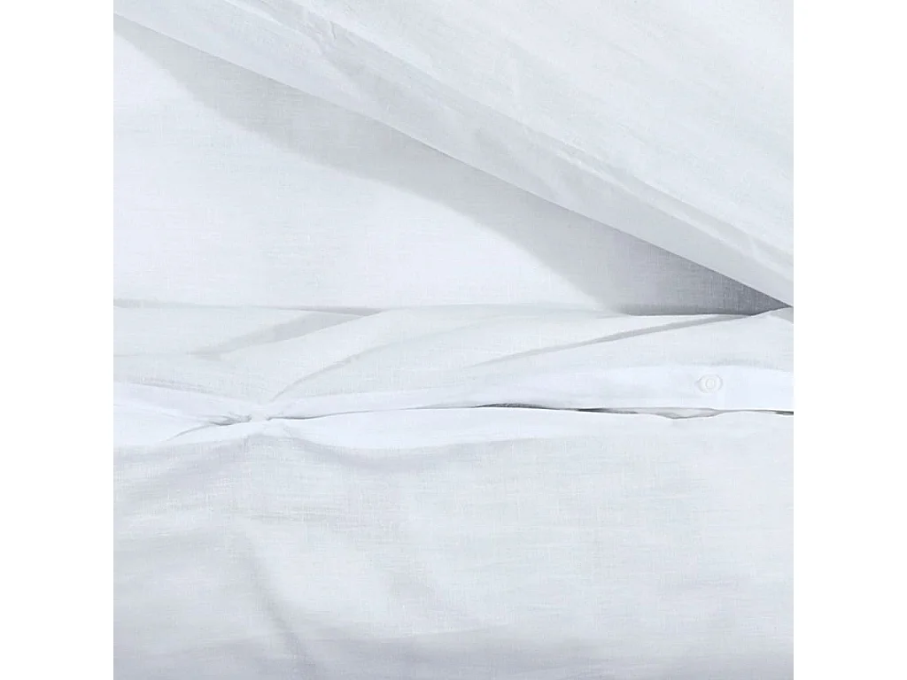 Ensemble de housse de couette | Parure de lit Blanc 200x200 cm Coton