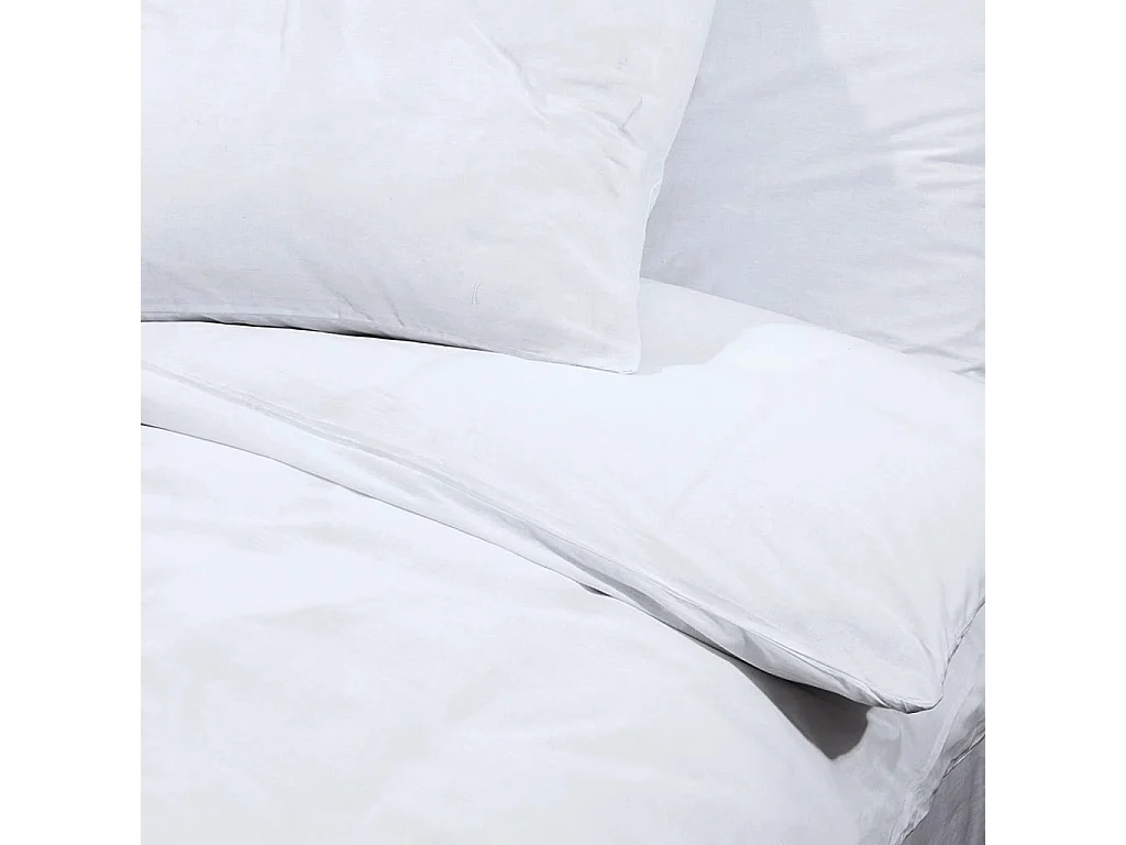 Ensemble de housse de couette | Parure de lit Blanc 135x200 cm Microfibre