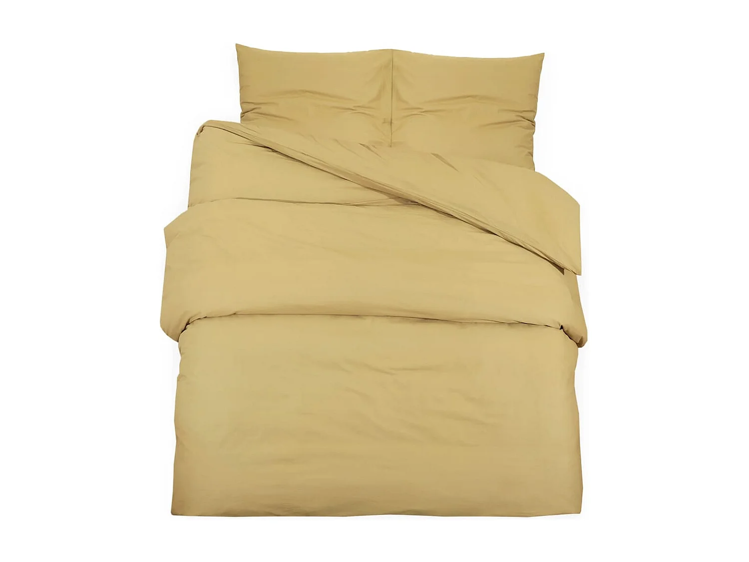 Ensemble de housse de couette | Parure de lit Taupe 135x200 cm Microfibre