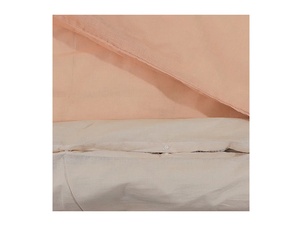 Ensemble de housse de couette | Parure de lit rose 200x200 cm Coton