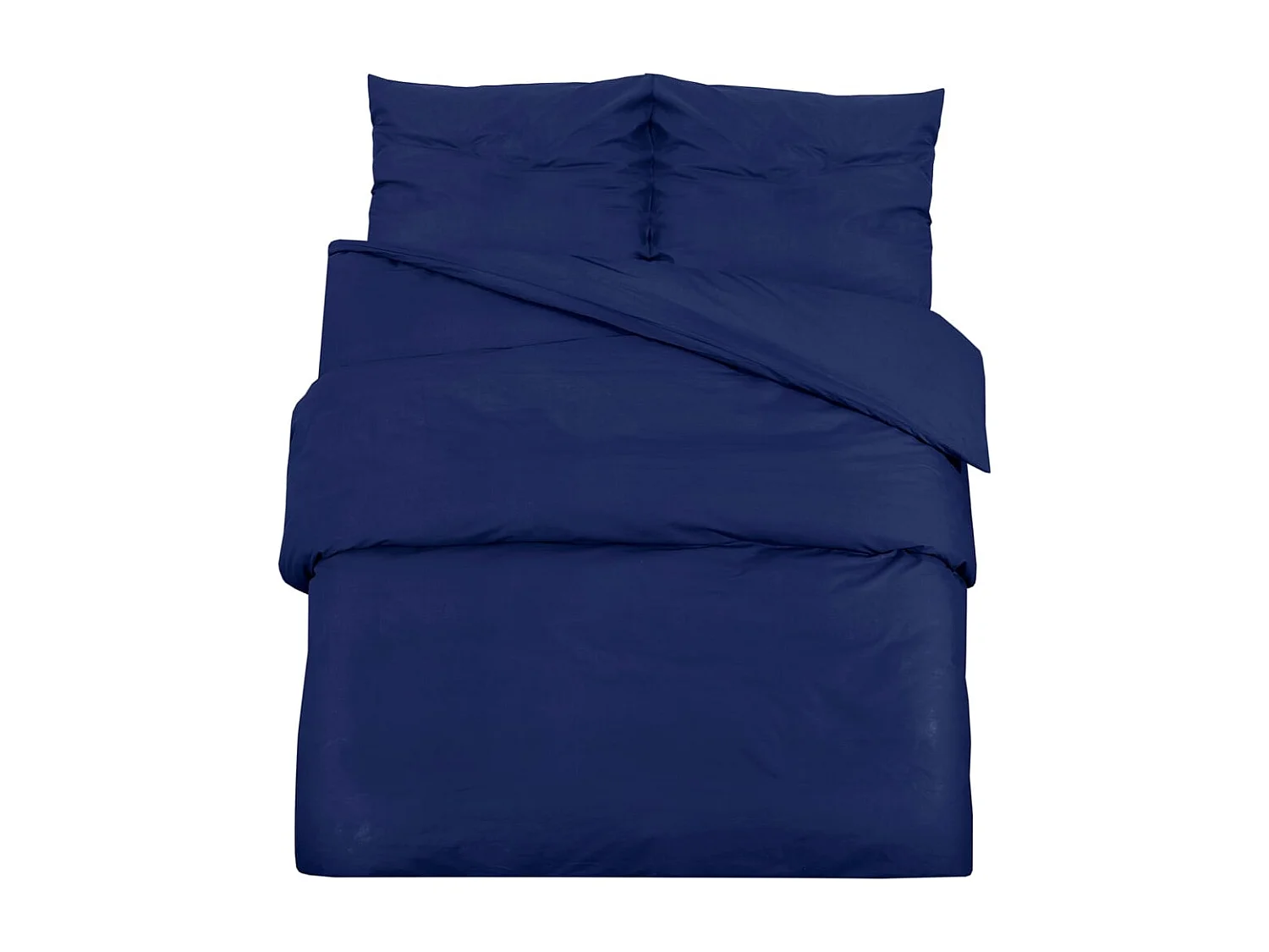 Ensemble de housse de couette | Parure de lit Bleu marine 200x200 cm Microfibre