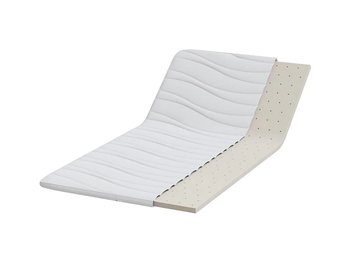 Surmatelas  | Coussins de Matelas | Couvre-matelas Blanc 90 x 200 cm Polyester sans colle