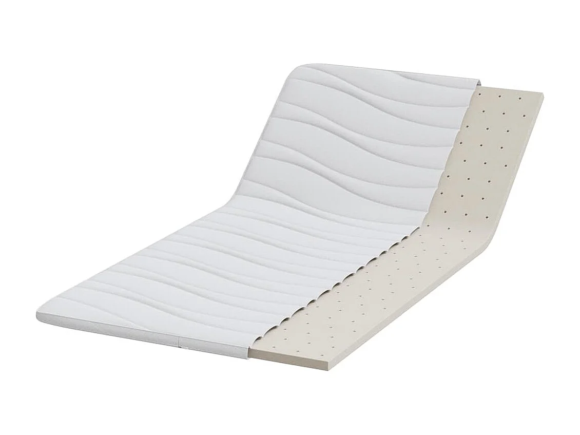 Surmatelas  | Coussins de Matelas | Couvre-matelas Blanc 90 x 200 cm Polyester sans colle