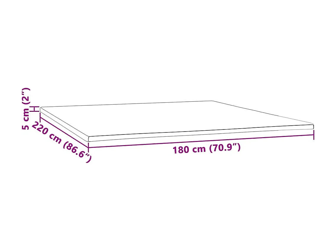 Surmatelas  | Coussin de Matelas 180x220x5 cm