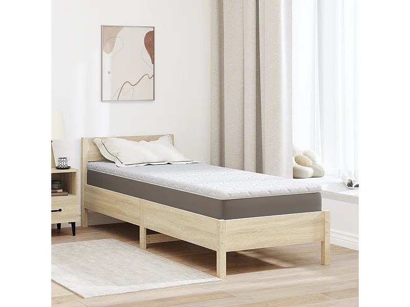 Surmatelas  | Coussins de Matelas | Couvre-matelas Blanc 80 x 200 cm Polyester sans colle