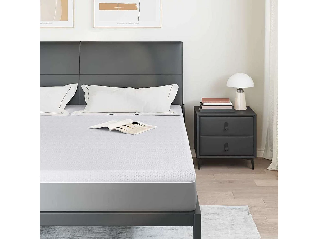 Surmatelas  | Coussins de Matelas | Couvre-matelas Blanc 200 x 200 cm