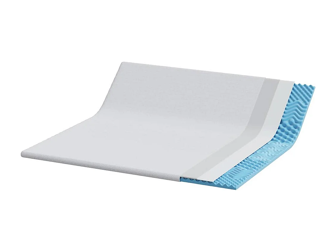 Surmatelas  | Coussins de Matelas | Couvre-matelas Blanc 200 x 200 cm