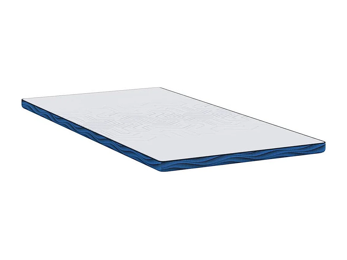 Surmatelas  | Coussins de Matelas | Couvre-matelas Blanc et Bleu 100 x 200 cm
