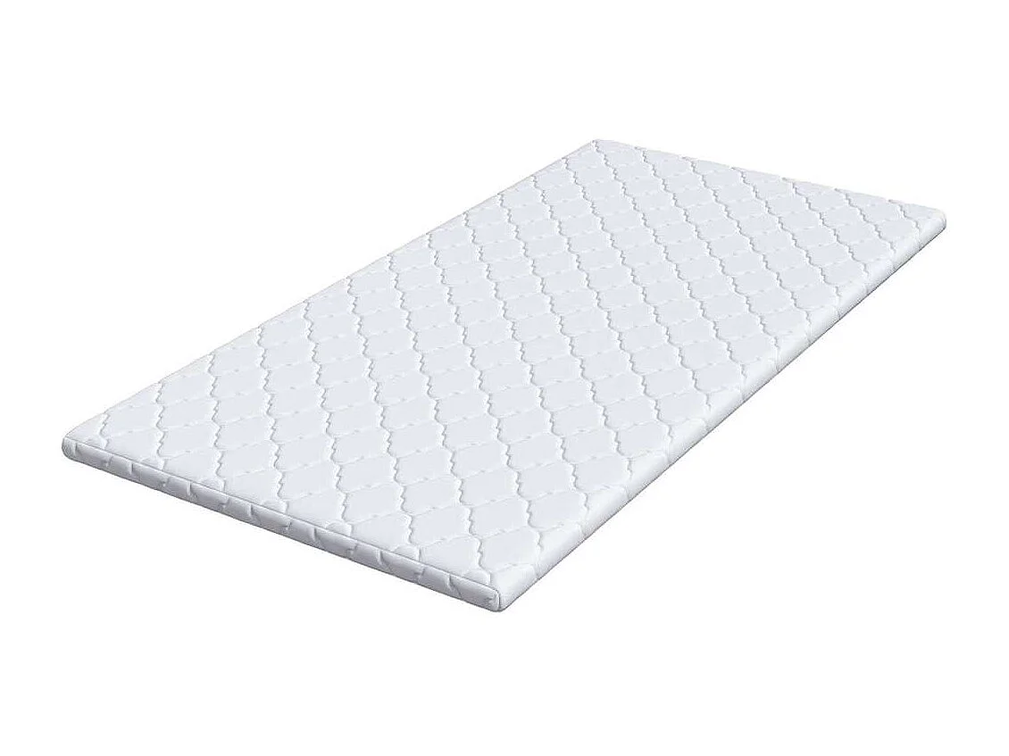 Surmatelas  | Coussins de Matelas | Couvre-matelas Blanc 140 x 190 cm Polyester sans colle