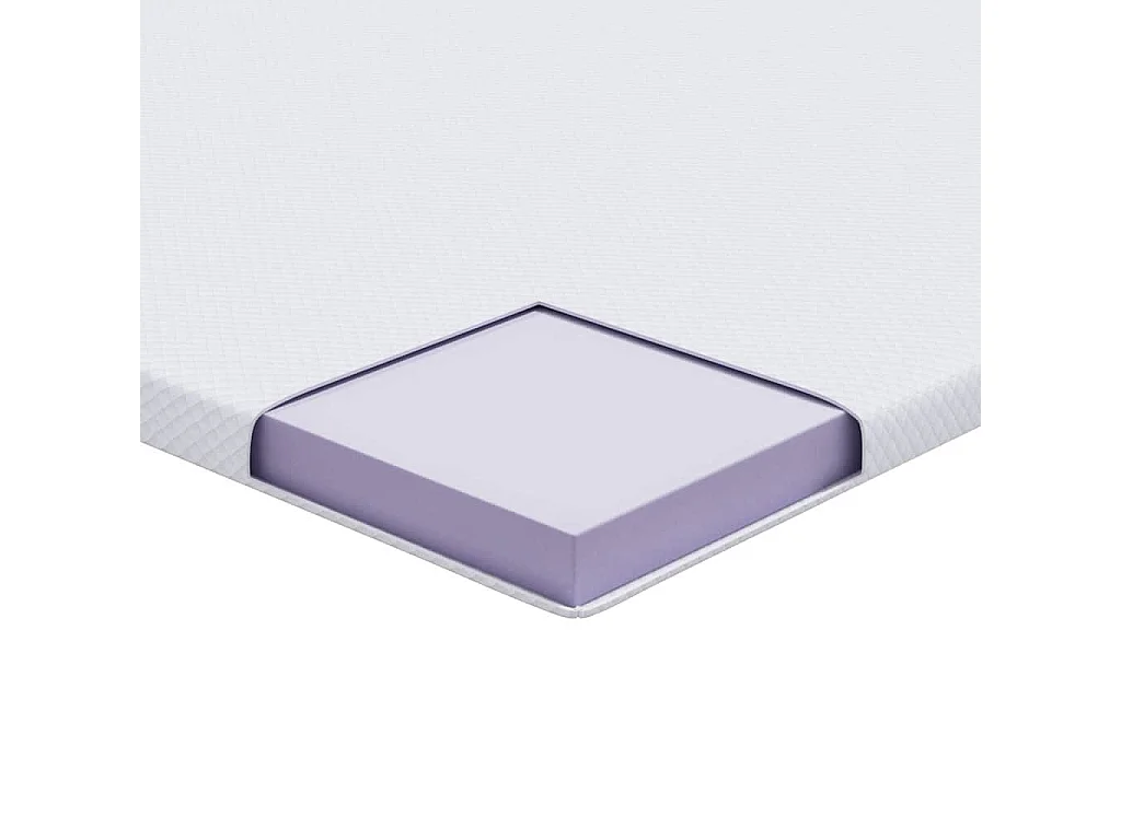 Surmatelas  | Coussins de Matelas | Couvre-matelas Blanc 200 x 200 cm