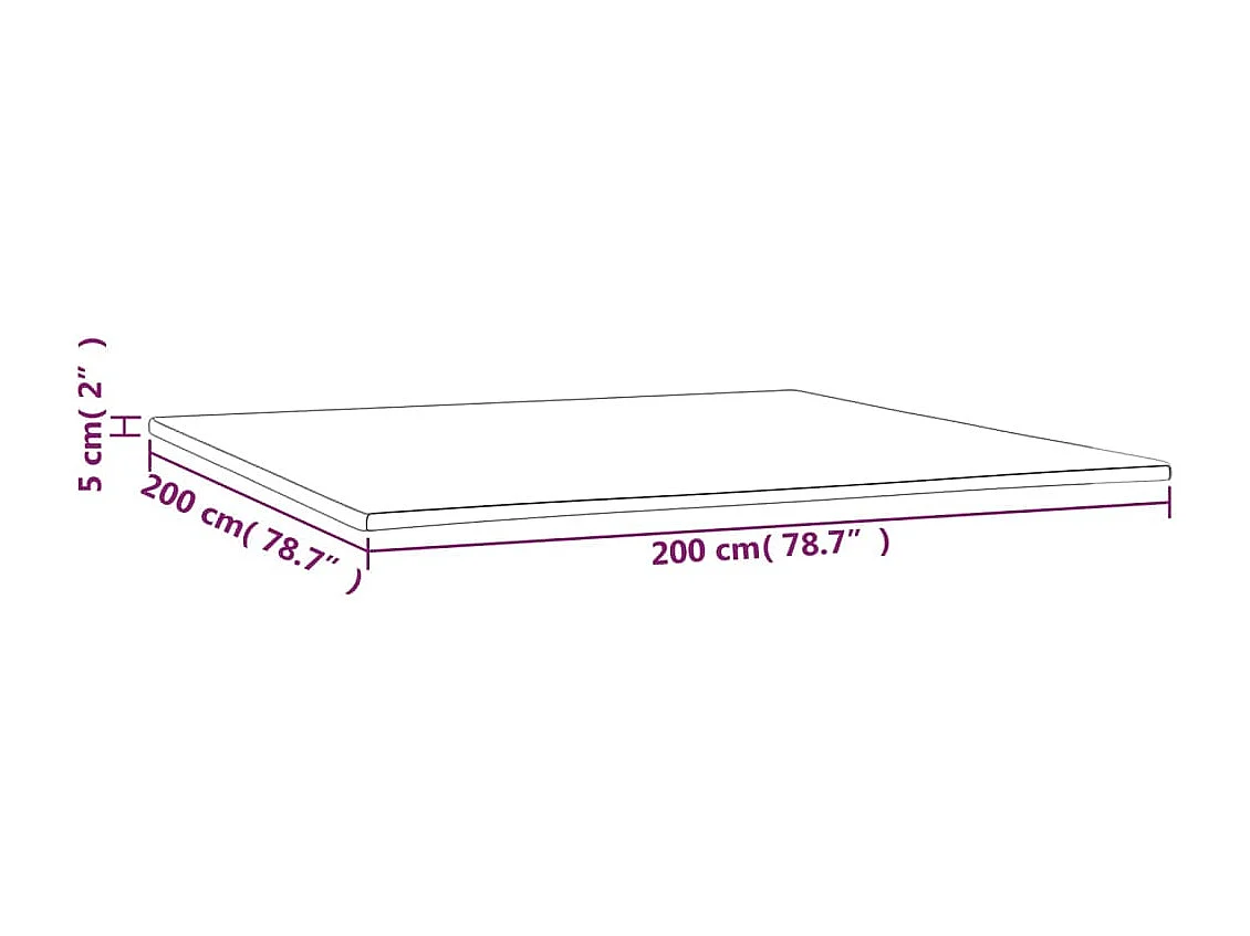 Surmatelas  | Coussin de Matelas 200x200x5 cm