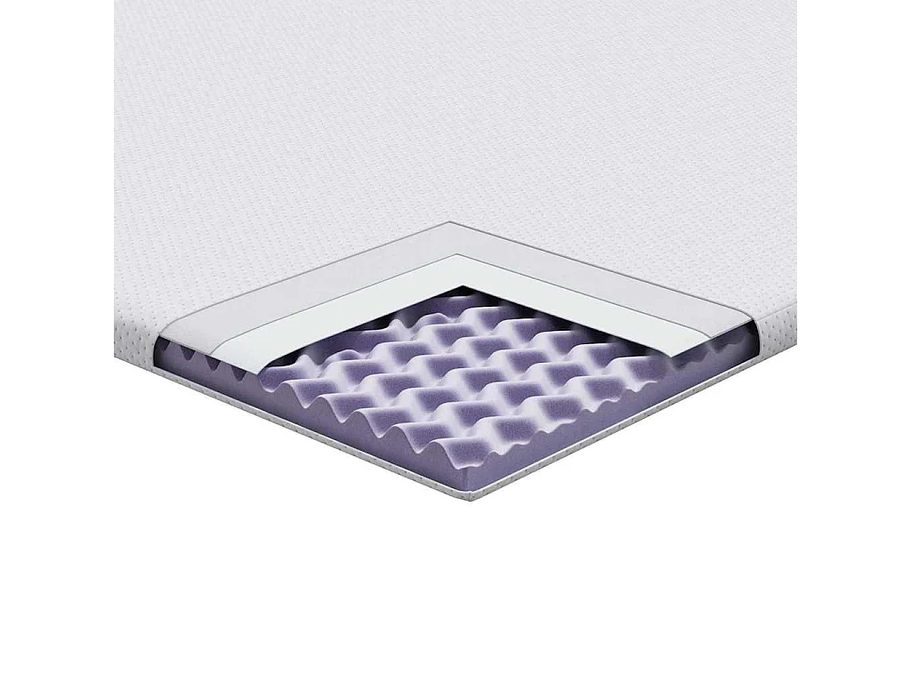 Surmatelas  | Coussins de Matelas | Couvre-matelas Blanc 140 x 190 cm
