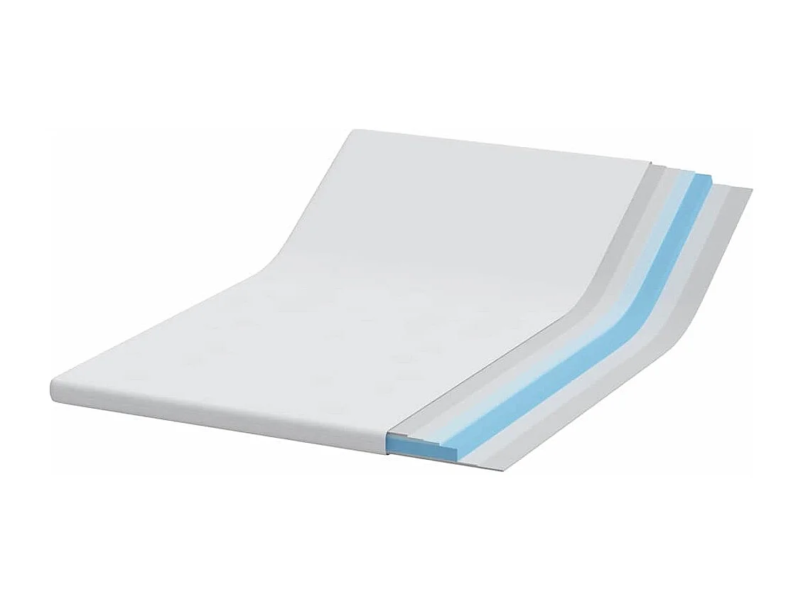 Surmatelas  | Coussins de Matelas | Couvre-matelas Blanc 160 x 200 cm