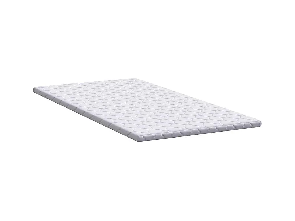 Surmatelas  | Coussins de Matelas | Couvre-matelas Blanc 90 x 190 cm Polyester sans colle