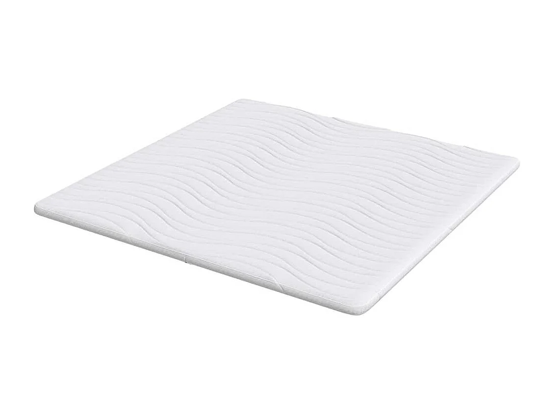 Surmatelas  | Coussins de Matelas | Couvre-matelas Blanc 200 x 200 cm Polyester sans colle