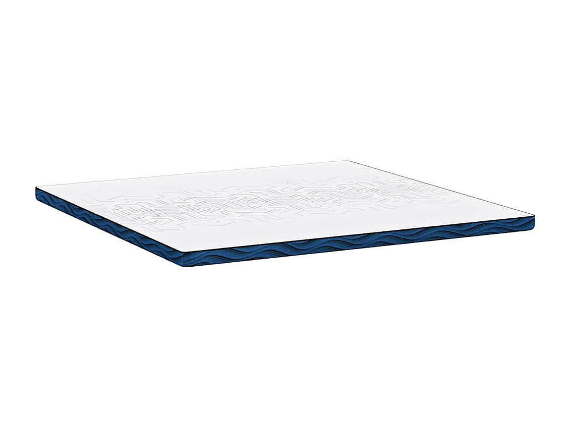 Surmatelas  | Coussins de Matelas | Couvre-matelas Blanc et Bleu 200 x 200 cm