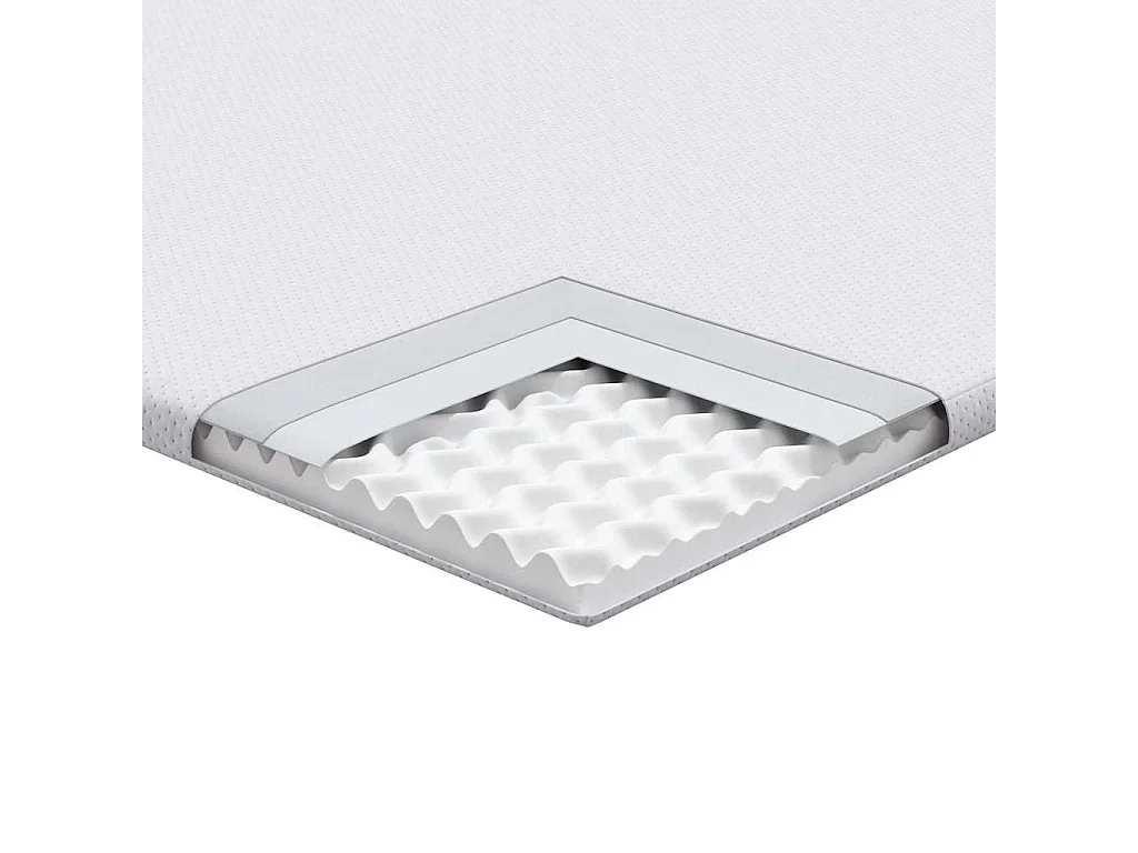Surmatelas  | Coussins de Matelas | Couvre-matelas Blanc 140 x 190 cm