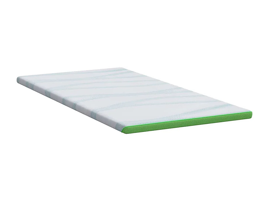 Surmatelas  | Coussins de Matelas | Couvre-matelas Blanc et vert 90 x 190 cm