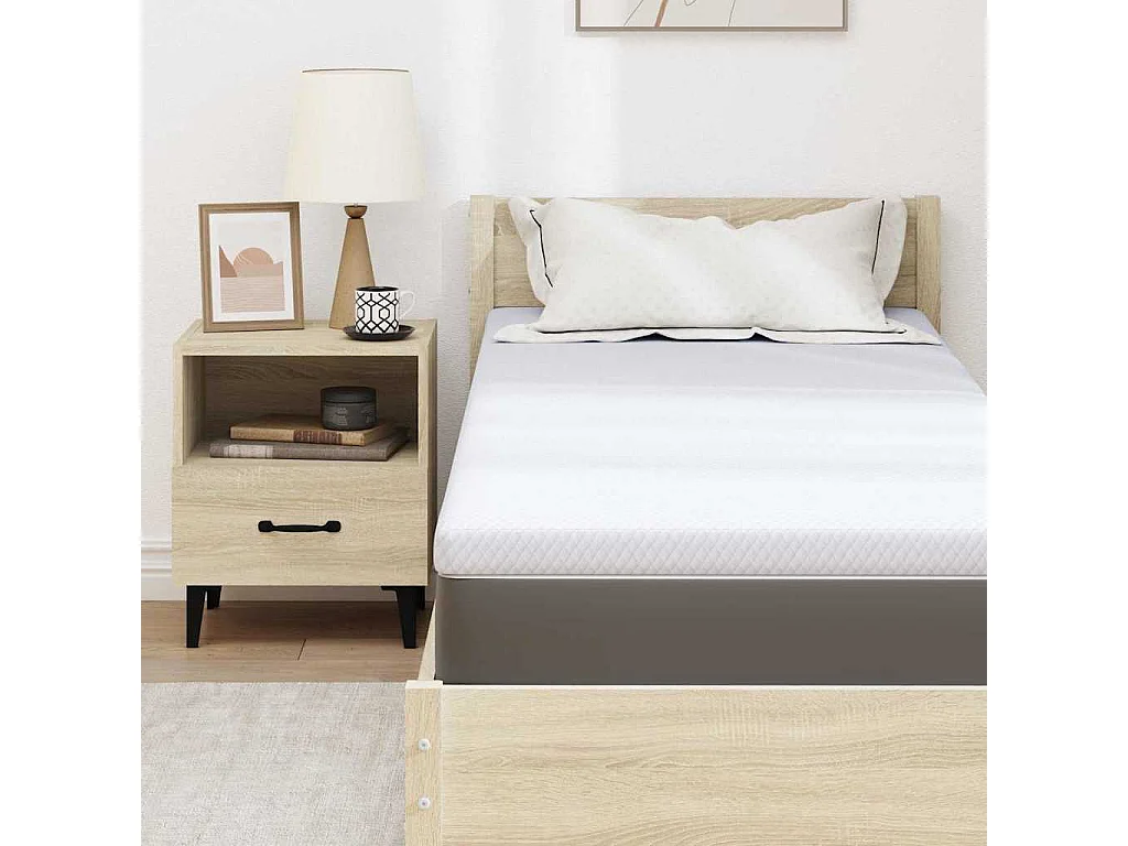Surmatelas  | Coussins de Matelas | Couvre-matelas Blanc 80 x 200 cm