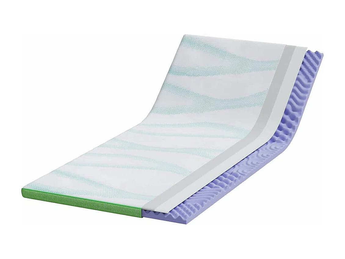 Surmatelas  | Coussins de Matelas | Couvre-matelas Blanc et vert 120 x 200 cm