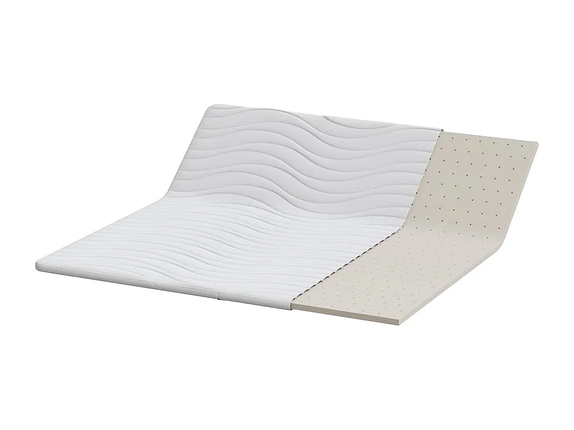 Surmatelas  | Coussins de Matelas | Couvre-matelas Blanc 180 x 200 cm Polyester sans colle