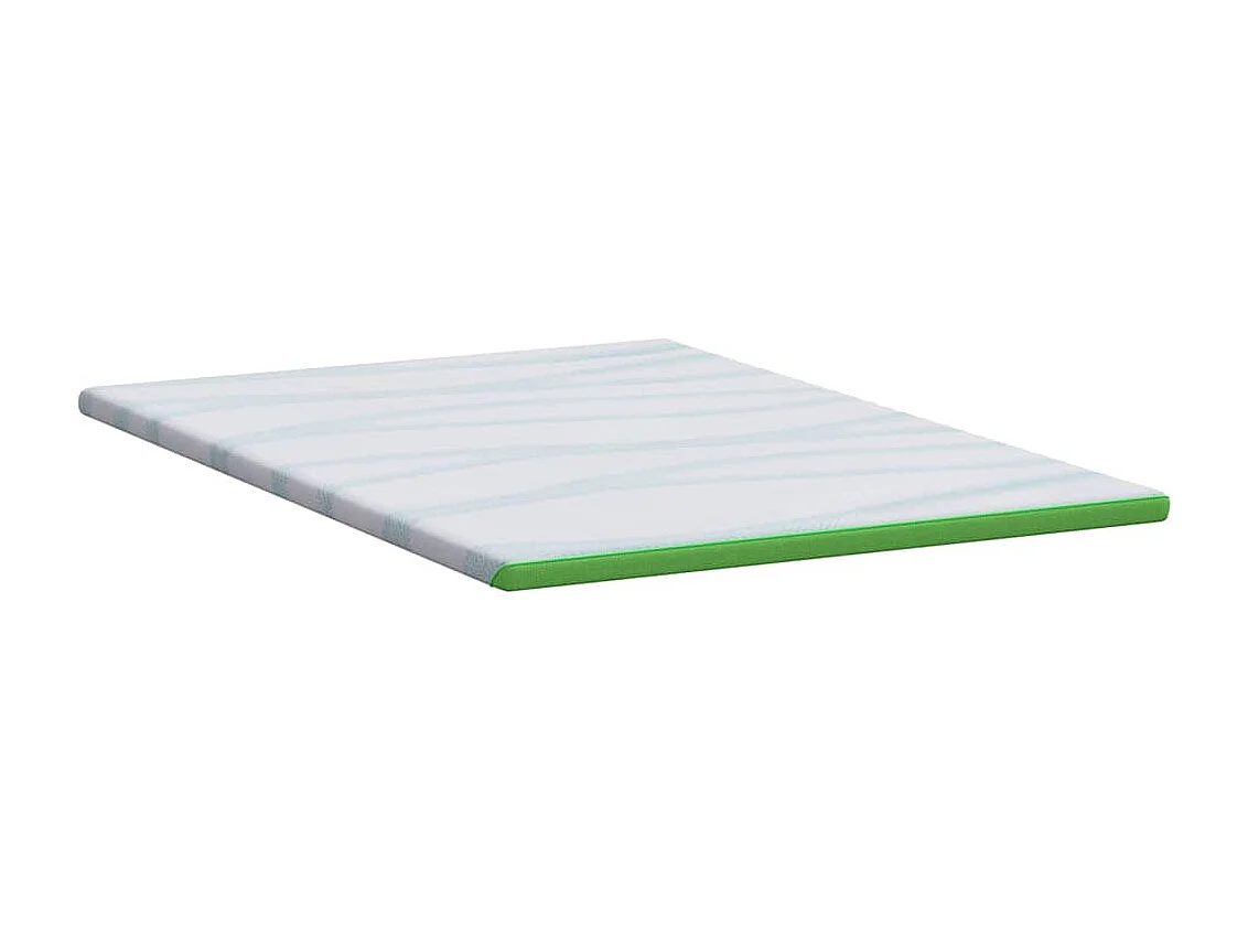 Surmatelas  | Coussins de Matelas | Couvre-matelas Blanc et vert 180 x 200 cm