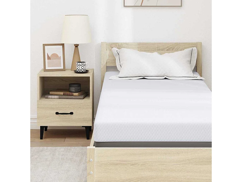 Surmatelas  | Coussins de Matelas | Couvre-matelas Blanc 70 x 200 cm