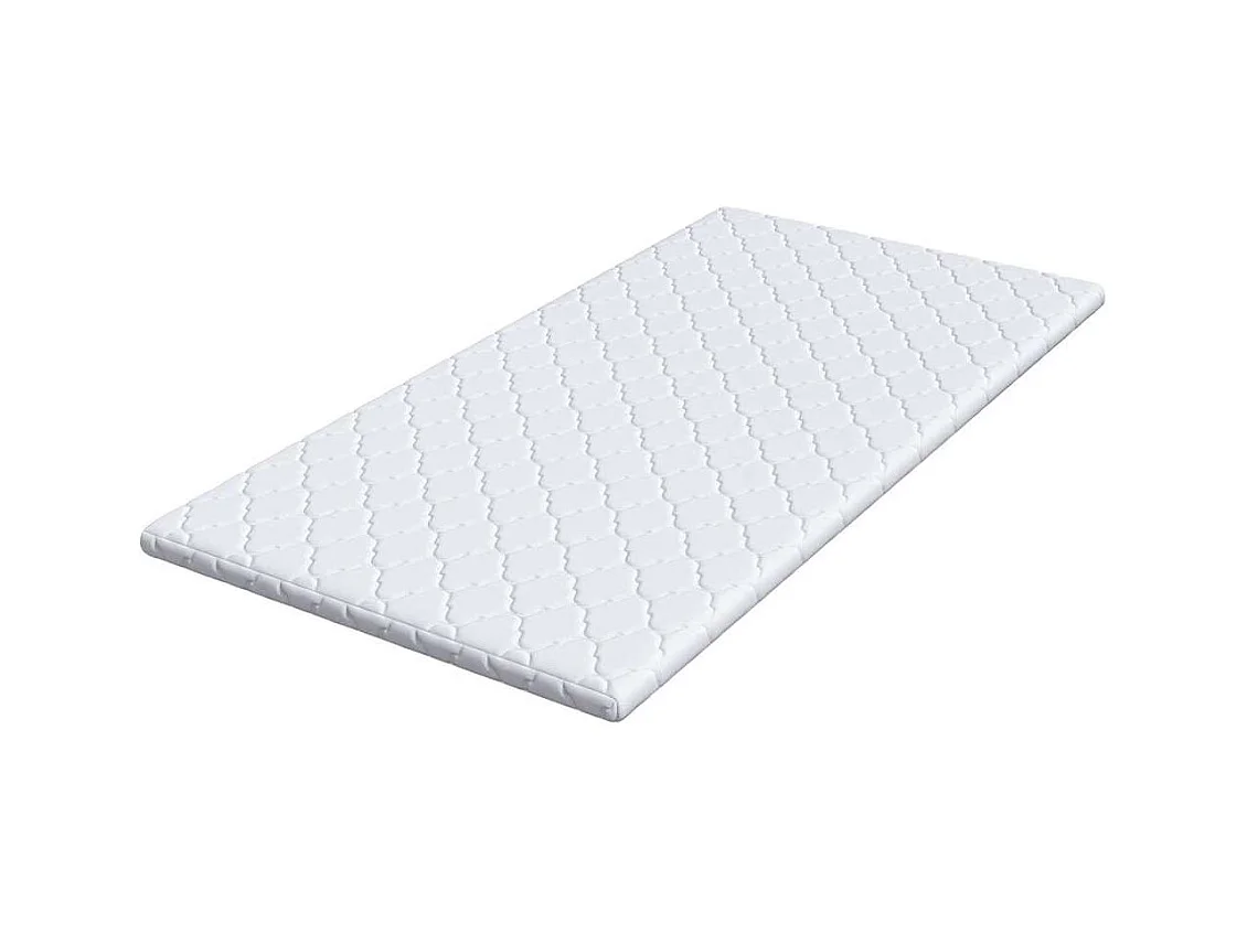 Surmatelas  | Coussins de Matelas | Couvre-matelas Blanc 120 x 200 cm Polyester sans colle