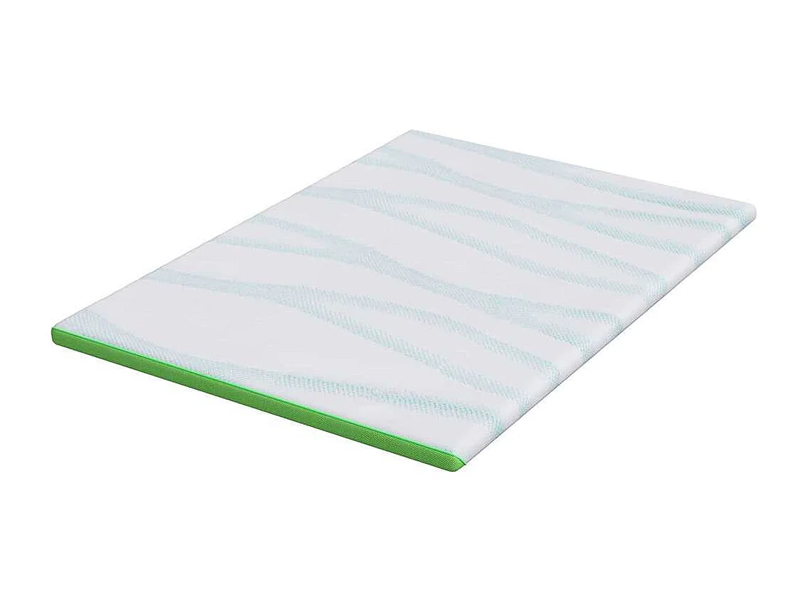 Surmatelas  | Coussins de Matelas | Couvre-matelas Blanc et vert 140 x 190 cm