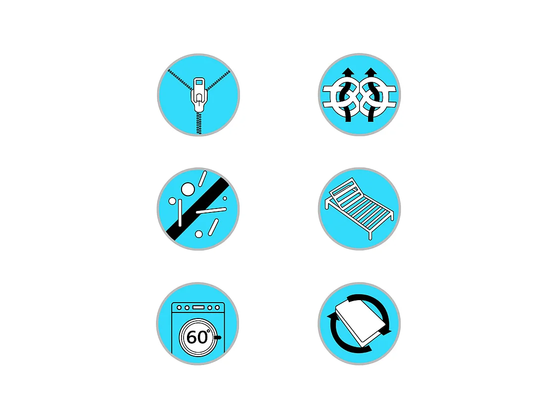 Surmatelas  | Coussin de Matelas 100 x 200 cm Mousse de gel 7 cm