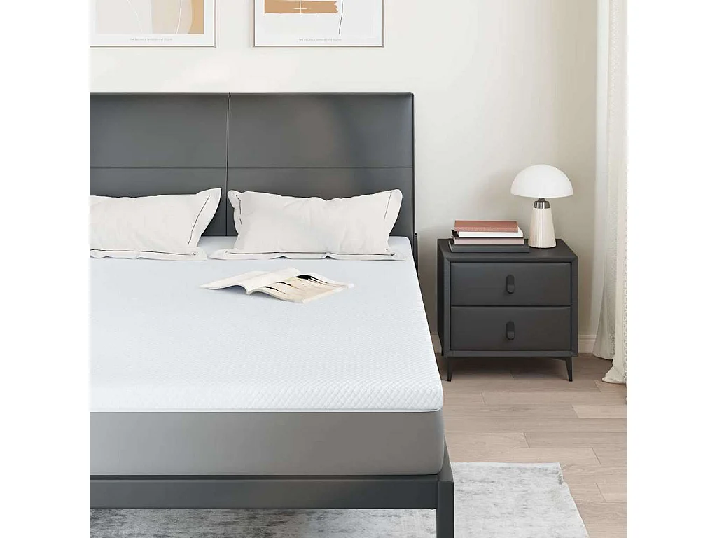 Surmatelas  | Coussins de Matelas | Couvre-matelas Blanc 140 x 190 cm