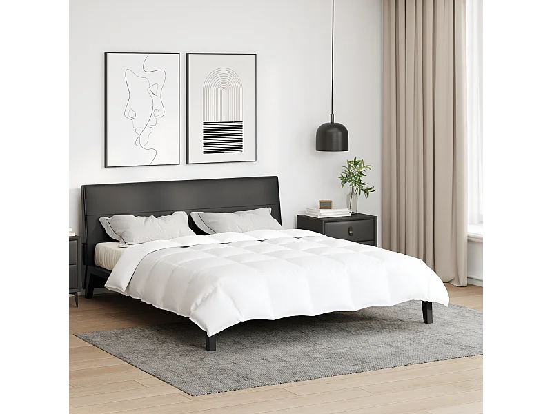 Couettes & Duvets | Couverture Blanc 240 x 220 cm Bas