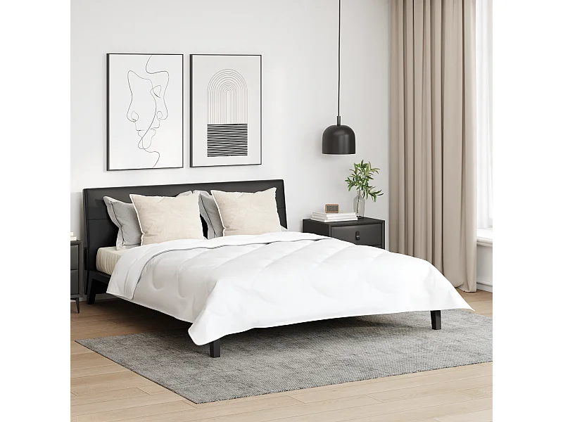 Couette | Duvet | Couverture Autre avec oreiller 3 pcs Blanc 200 x 220 cm Microfibre