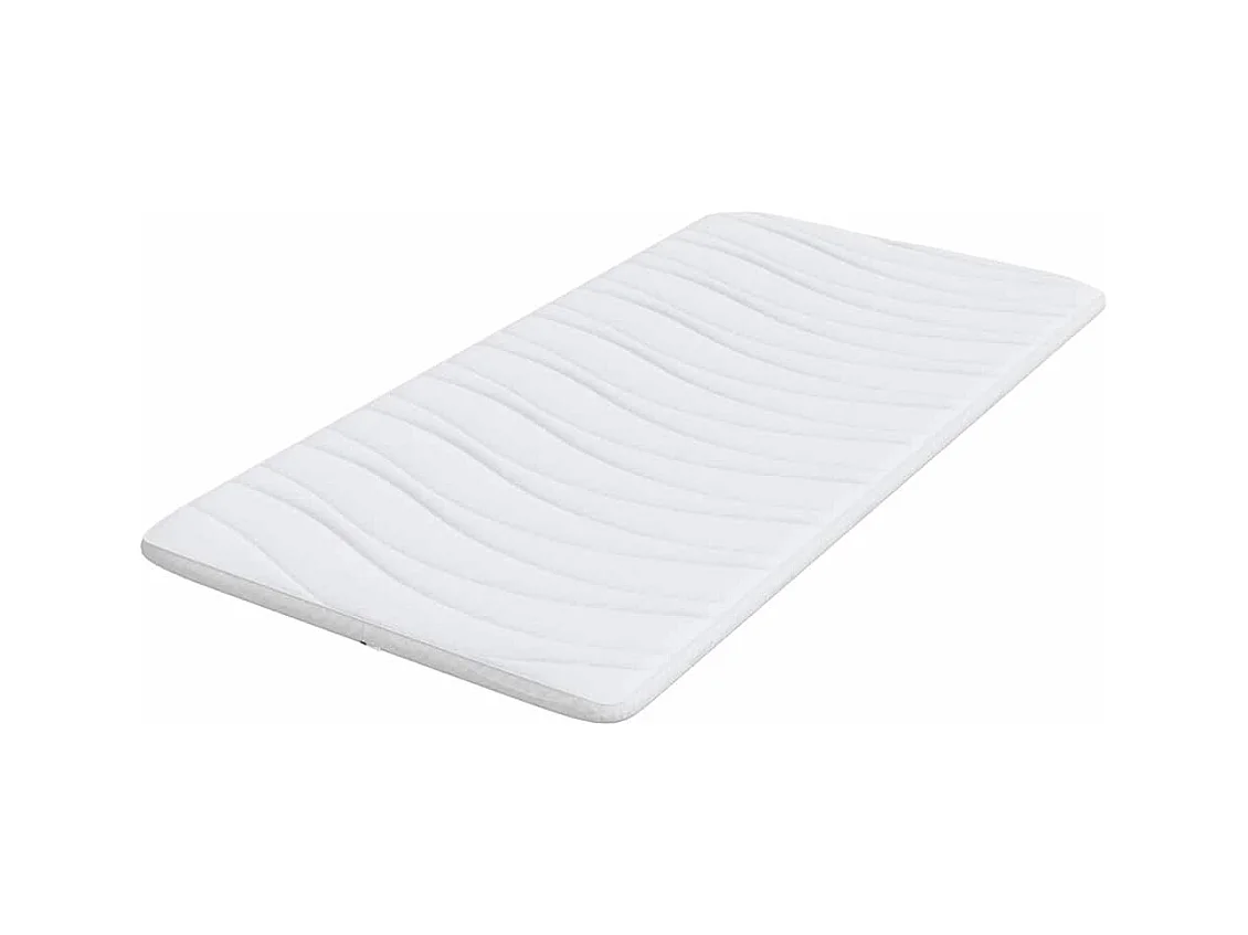 Surmatelas  | Coussins de Matelas | Couvre-matelas Blanc 100 x 200 cm Polyester sans colle